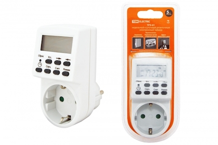 TDM ELECTRIC SQ1506-0002 Таймер розеточный электронный ТРЭ-01-1мин/7дн-20on/off-16А (недельный) TDM